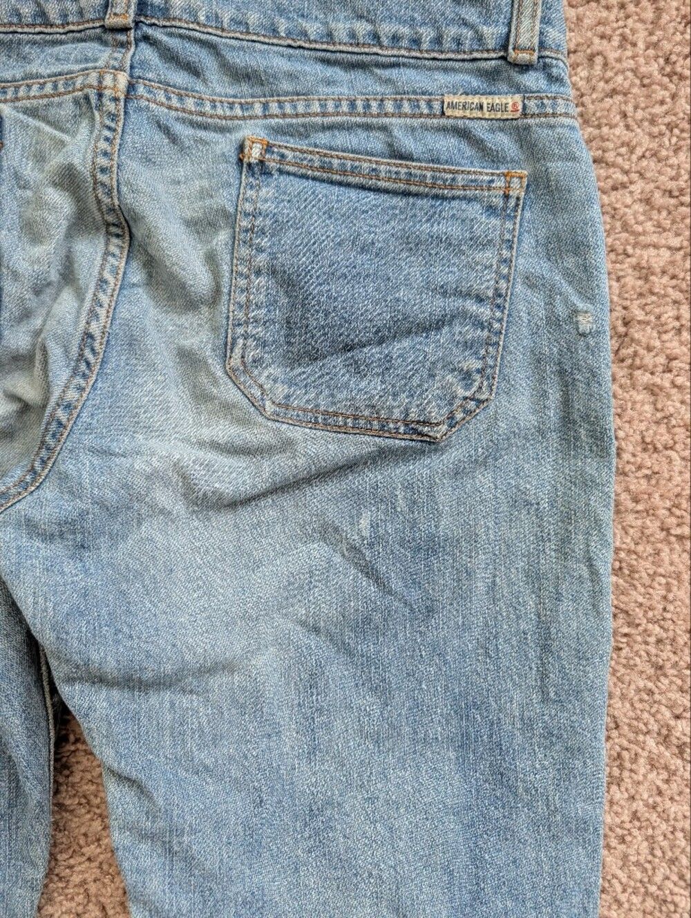American Eagle Womens Medium Wash Vintage Y2k Low Rise Bootcut Jeans Size 6 - Picture 9 of 16
